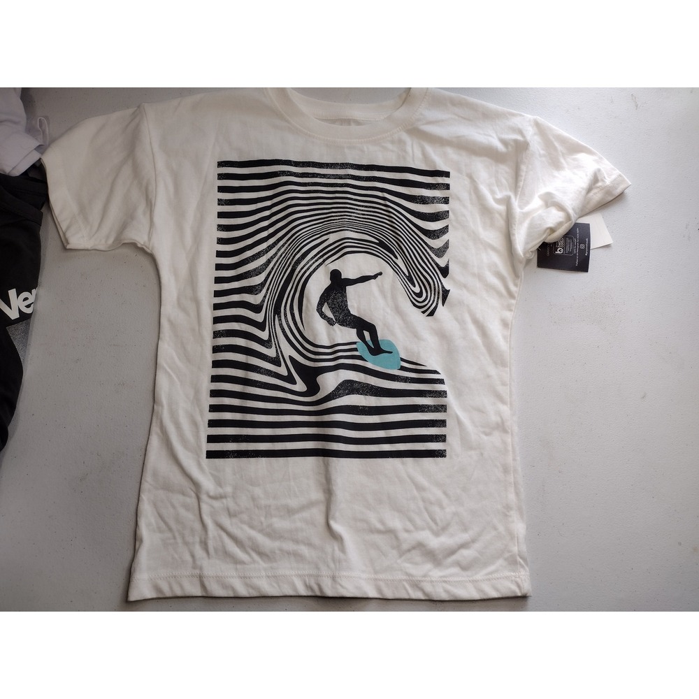 Grayson Threads Kids White Surfer Graphic Tee Size‎ M 8